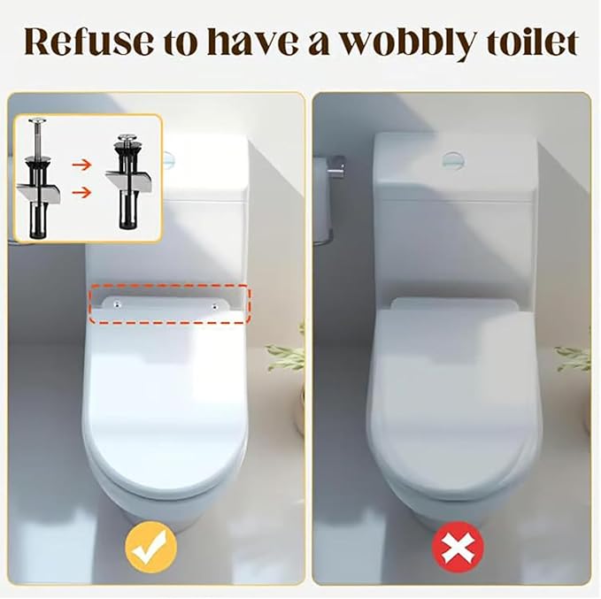 Universal Toilet Seat Bolt Kit 4 PCS