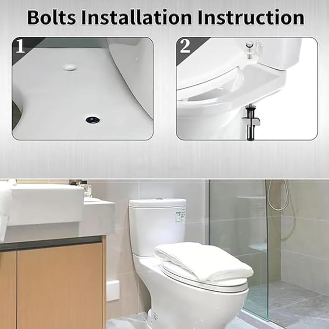 Universal Toilet Seat Bolt Kit 4 PCS