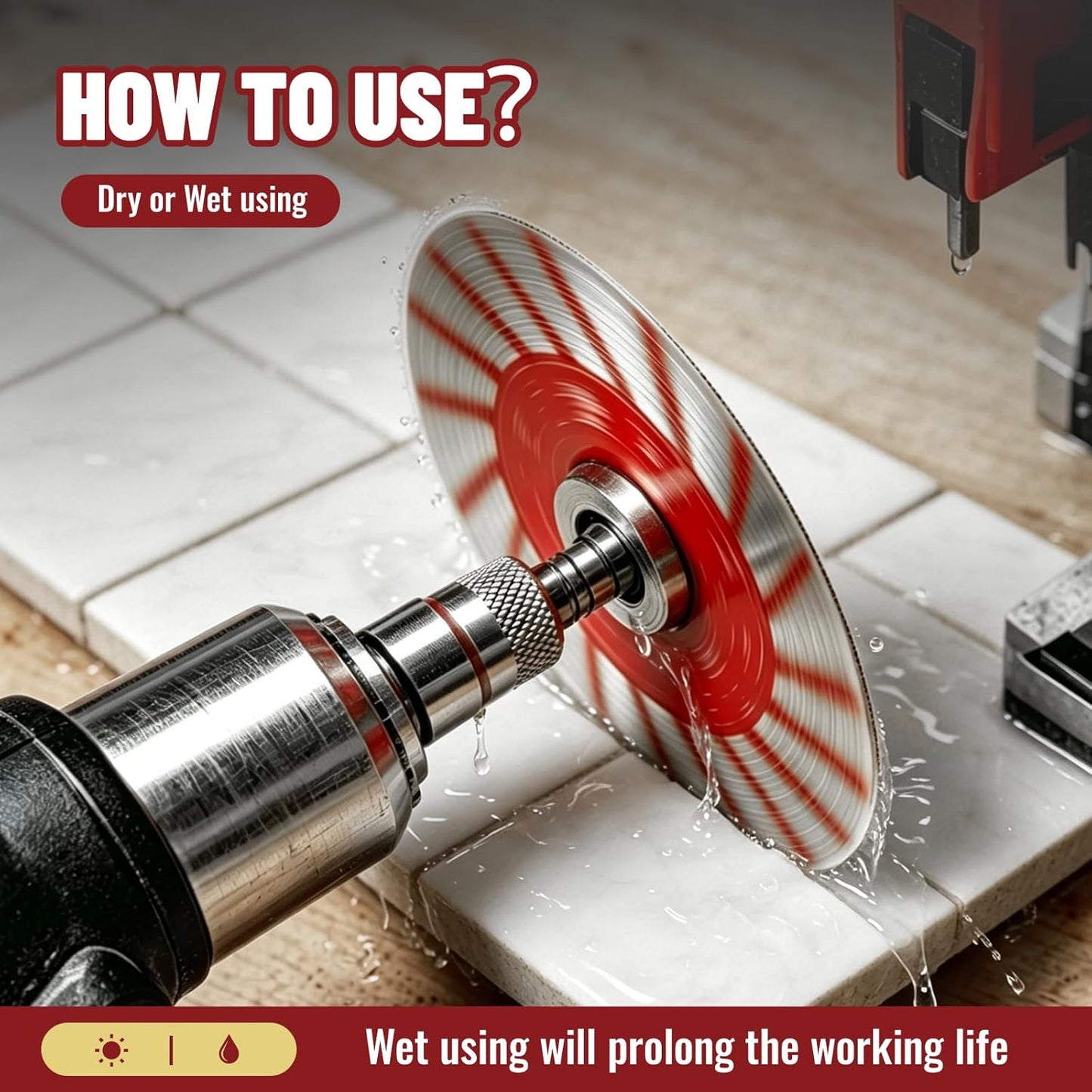 1.57" Diamond Saw Blade Set | 1* Mandrel + 4* 40mm Blades + 4* Screws