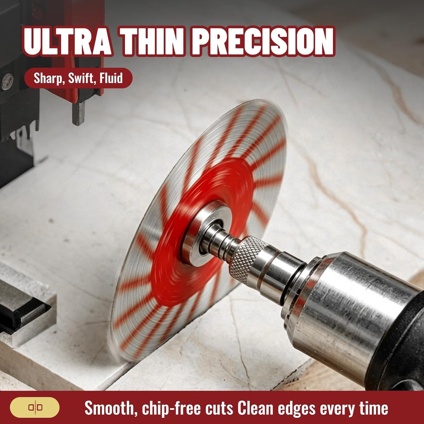 1.57" Diamond Saw Blade Set | 1* Mandrel + 4* 40mm Blades + 4* Screws