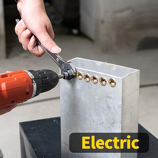 Manual & Electric Rivet Nut Tool Kit, Rivnut Setting Tool Set
