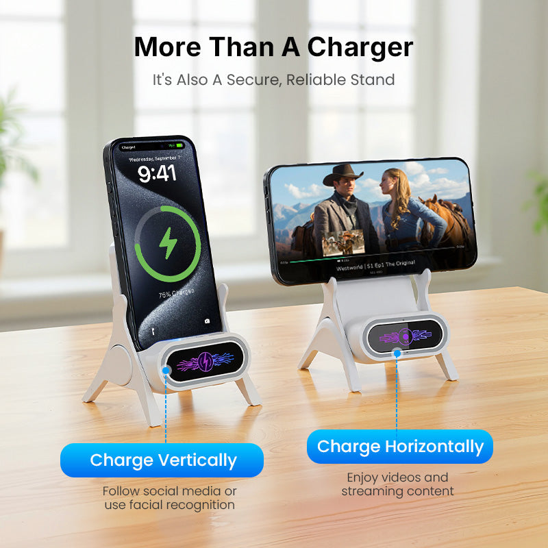 🔥2026 Mini Chair Wireless Fast Charger Multifunctional Phone Holder — Adapts to All Phones
