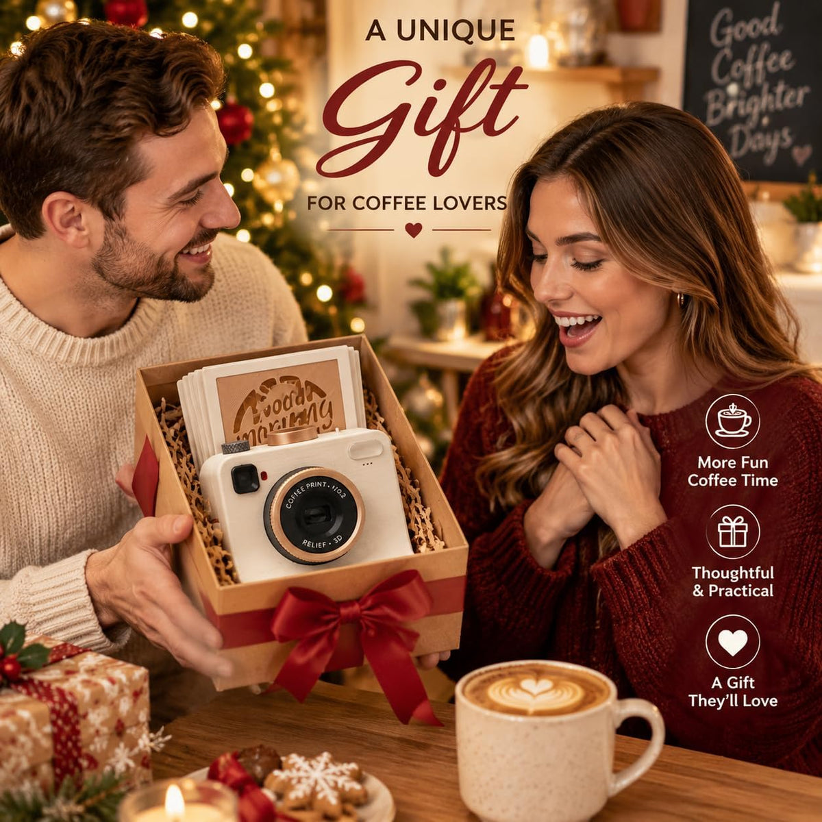 3D-Printed Latte Art Camera Stencil Tool