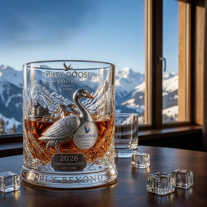 Grey Goose 2026 Commemorative Whiskey Glass for Home Bar Display