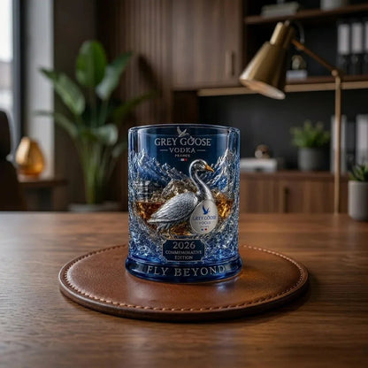 Grey Goose 2026 Commemorative Whiskey Glass for Home Bar Display