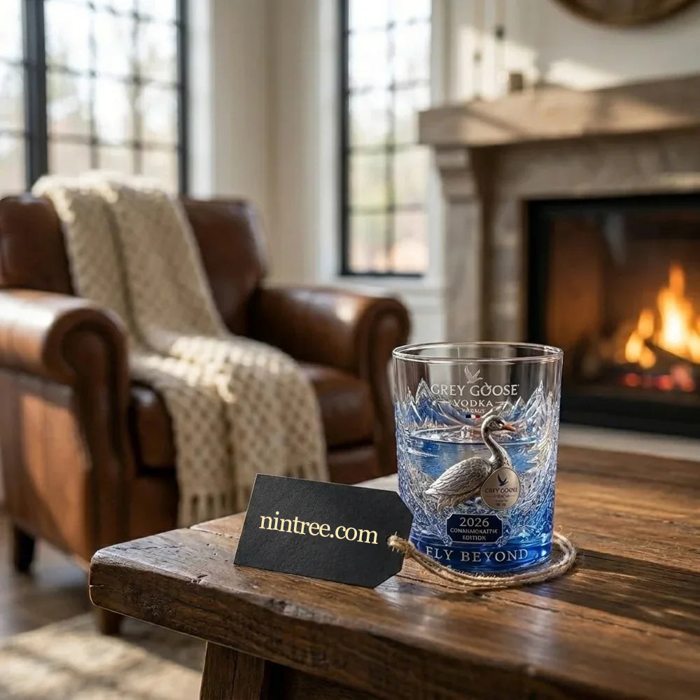 Grey Goose 2026 Commemorative Whiskey Glass for Home Bar Display