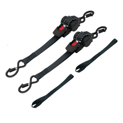 Auto Retractable Ratchet Straps 2 Pack