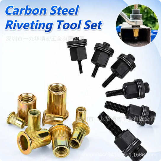 Manual & Electric Rivet Nut Tool Kit, Rivnut Setting Tool Set