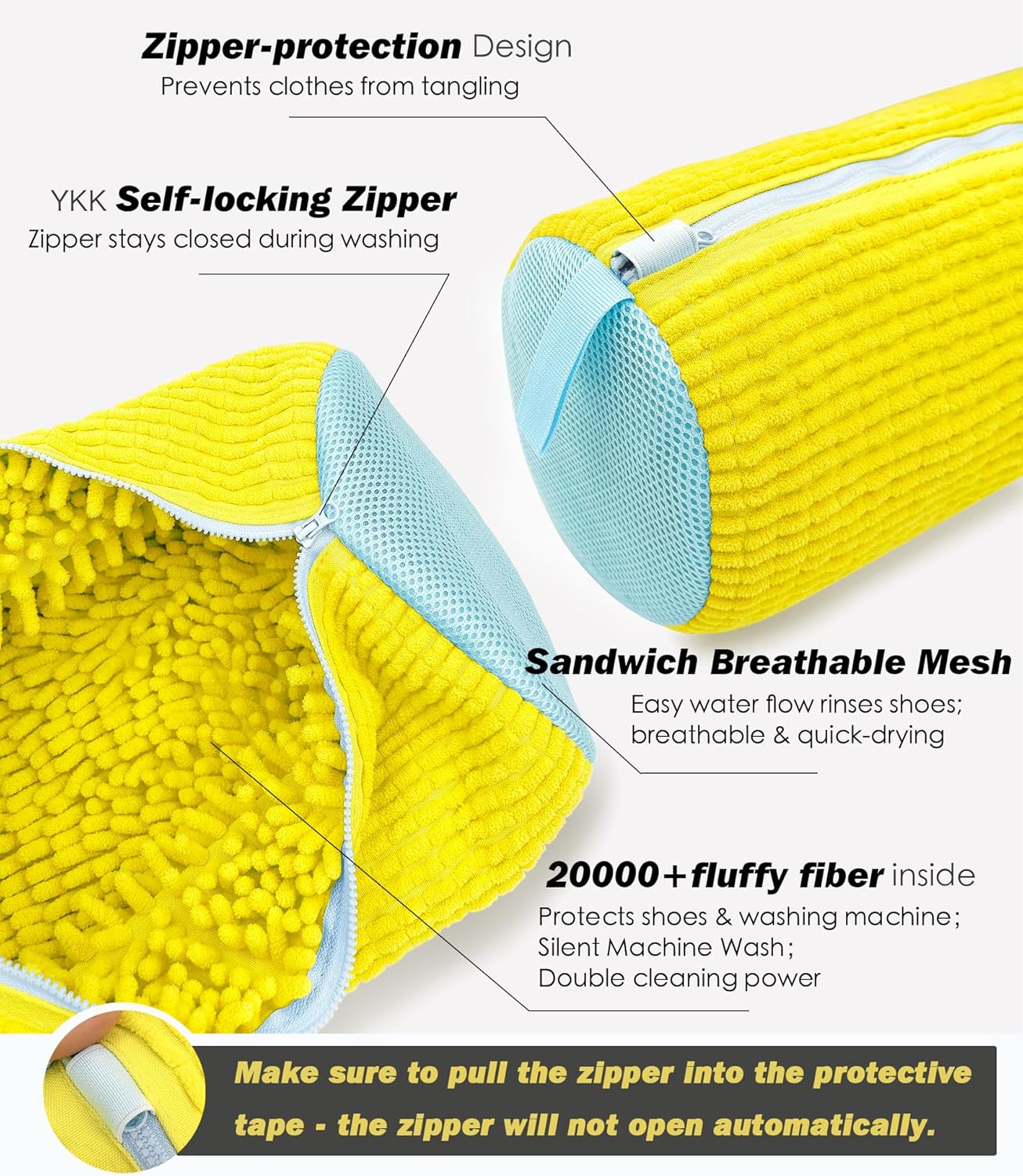 Microfiber Shoe Washing Machine Bag – 2 Pack - image 3