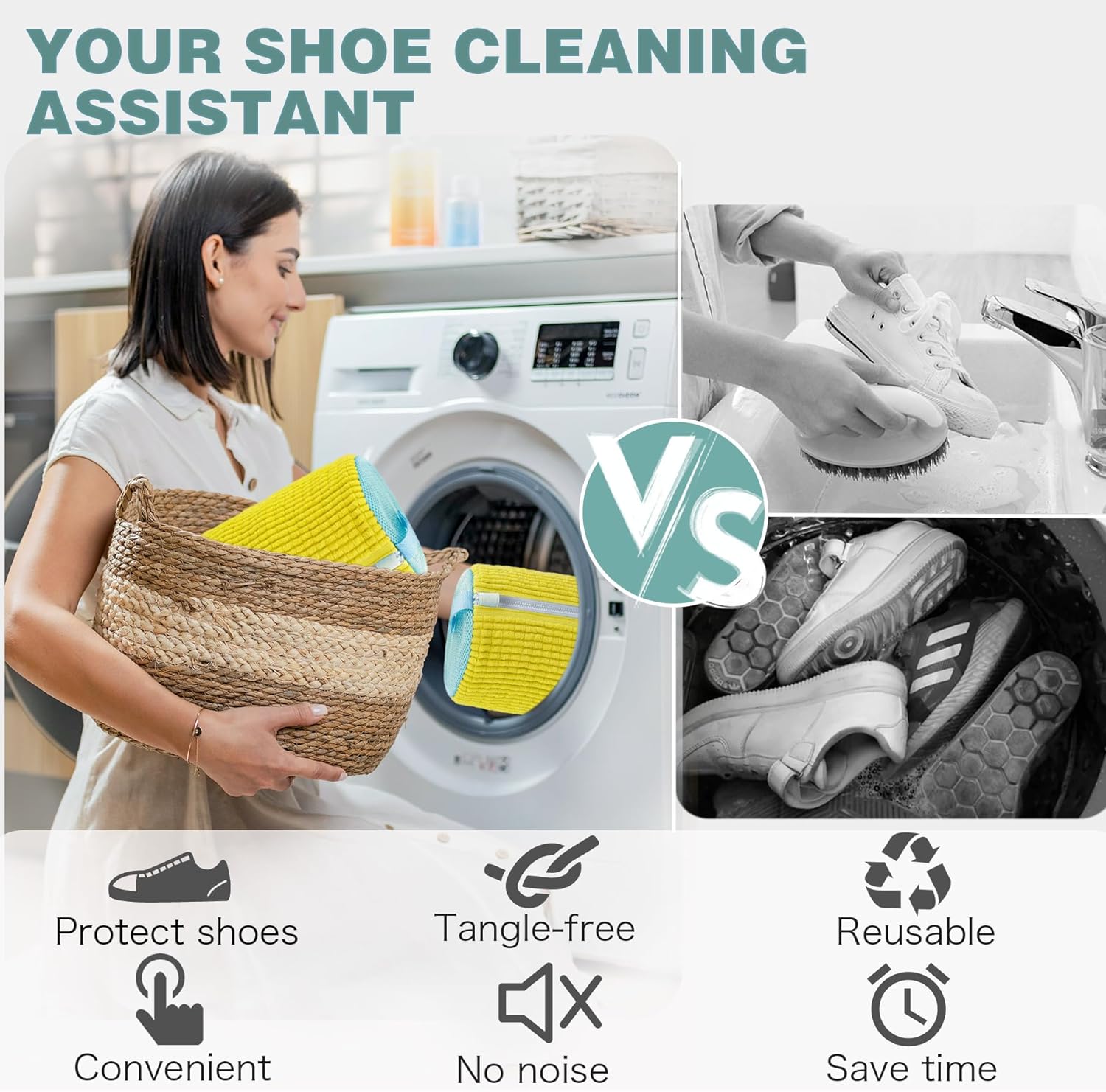 Microfiber Shoe Washing Machine Bag – 2 Pack - image 4