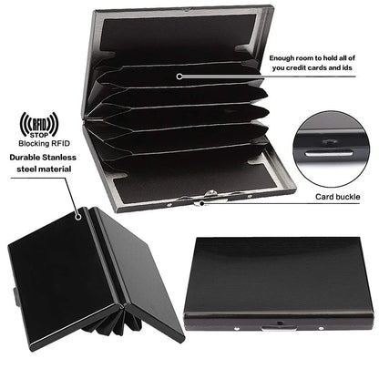 RFID-Blocking Metal Card Holder – 10 Slots – image 8