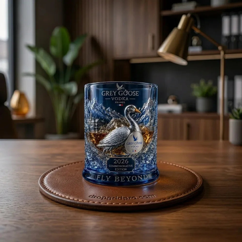 Grey Goose 2026 Commemorative Whiskey Glass for Home Bar Display – image 4